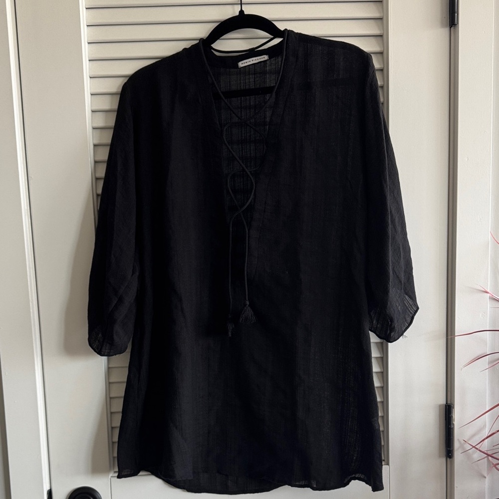 Robin Piccone Black Tunic Top